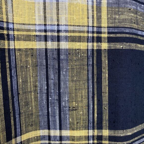 90s Yellow and Black Plaid Blazer Jacket size S/M - Picture 7 of 7